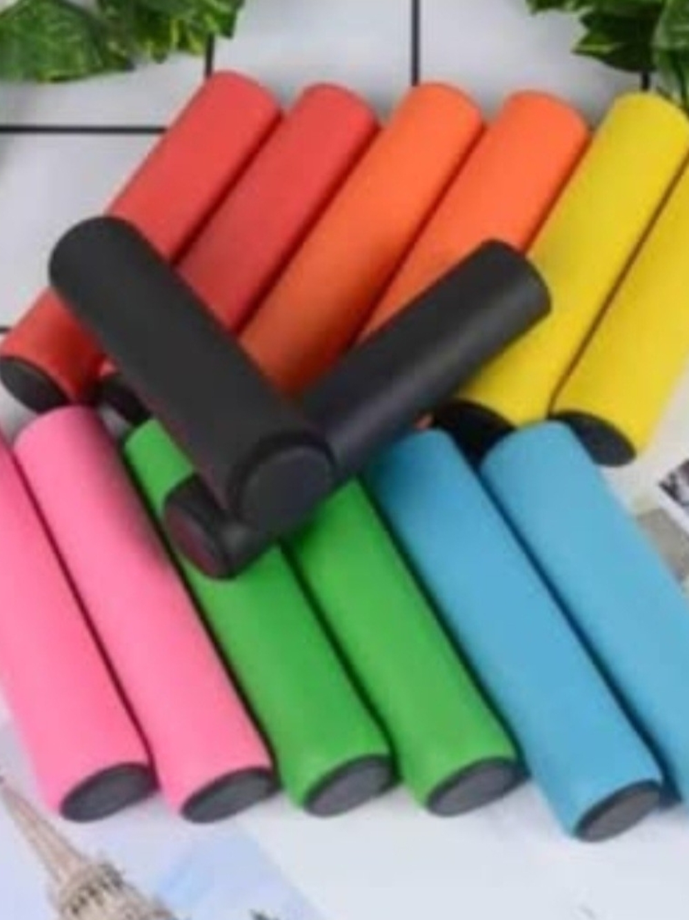 Colorful Foam Handle Grips Set - Multicolor(2 Sets For $15